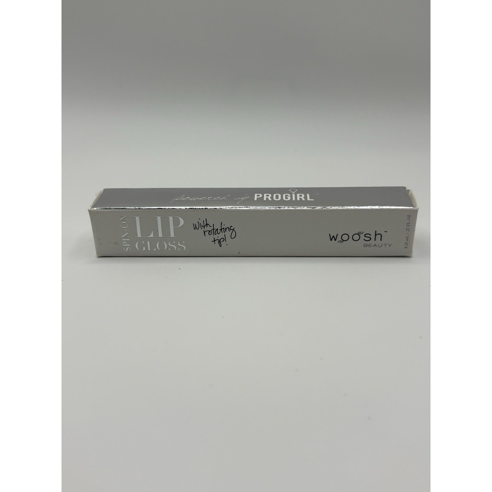 Woosh Beauty Spin-On Lip Gloss Pink Natural Mineral Oil-Free Fragrance-Free NIB